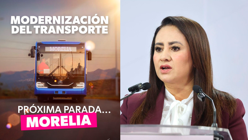 Gladyz Butanda confirma próxima renovación del transporte de Morelia